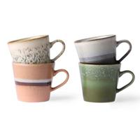 HKliving 70's Cappuccinomok 0,3 L - Set van 4 - Virgo