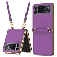 GKK Mirror Samsung Galaxy Z Flip3 5G Hybrid Case - Paars - thumbnail