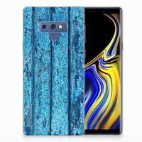 Samsung Galaxy Note 9 Bumper Hoesje Wood Blue - thumbnail