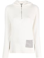 Fabiana Filippi hoodie à ornements - Blanc - thumbnail