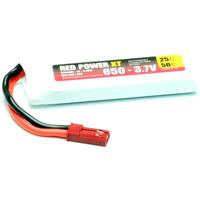 Red Power LiPo accupack 3.7 V 600 mAh 25 C Softcase JST, BEC - thumbnail