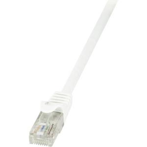 LogiLink CP2101U RJ45 Netwerkkabel, patchkabel CAT 6 U/UTP 15.00 m Wit Snagless 1 stuk(s)