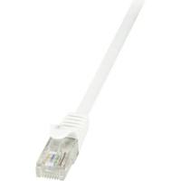 LogiLink CP2101U RJ45 Netwerkkabel, patchkabel CAT 6 U/UTP 15.00 m Wit Snagless 1 stuk(s) - thumbnail