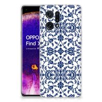 OPPO Find X5 TPU Case Flower Blue - thumbnail