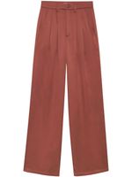 ANINE BING Carrie silk trousers - Rouge