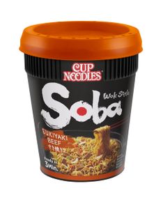 Nissin Soba Sukiyaki Beef Instant noedelsoep