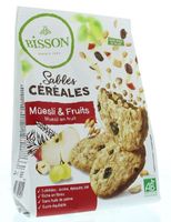 Zandkoekjes muesli & fruit bio