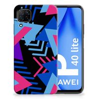 Huawei P40 Lite TPU Hoesje Funky Triangle - thumbnail