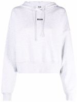 MSGM hoodie à logo imprimé - Gris - thumbnail