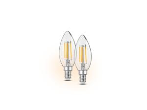 LIVARNO home LED-filamentlampen E27 / E14 (Kaars E14 4,2 W)