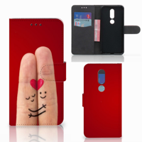Nokia 7.1 Wallet Case met Pasjes Liefde - Origineel Romantisch Cadeau