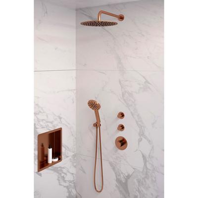 Regendoucheset 20 Inbouw Muur Brauer Copper Edition 30cm Rond Geborsteld Koper PVD 3 Greeps 3-weg Met Thermostaatkraan en Handdouche Regendoucheset 20 Inbouw Muur Brauer Copper Edition 30cm Rond Geborsteld Koper PVD 3 Greeps 3-weg Met Thermostaatkraan en Handdouche