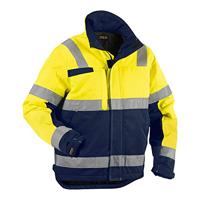 Blakläder 486218113389XXL High Vis winterjas, klasse 3, maat XXL, geel/marineblauw