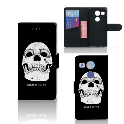 Telefoonhoesje met Naam LG Nexus 5X Skull Eyes Telefoonhoesje met Naam LG Nexus 5X Skull Eyes