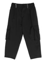 Missoni Kids pantalon en laine vierge à coupe droite - Noir