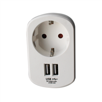 Scanpart Usb Lader/Doorvoerstekker