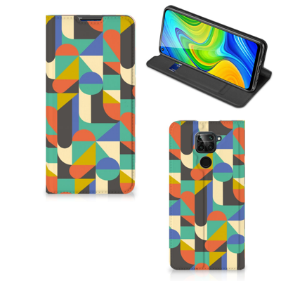 Xiaomi Redmi Note 9 Hoesje met Magneet Funky Retro Xiaomi Redmi Note 9 Hoesje met Magneet Funky Retro