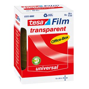 tesa OFFICE-BOX 57372-00002-01 tesafilm Transparant (l x b) 66 m x 15 mm 10 stuk(s)