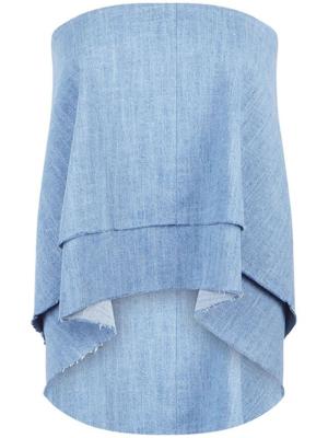 RTA haut Eliana à design sans bretelles - Bleu