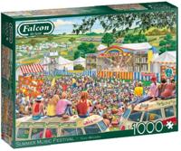 Falcon puzzel Summer Music Festival 37 cm karton 1000 stukjes