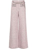 Maje pantalon en tweed à coupe droite - Rose