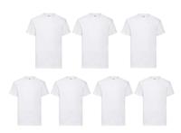 7-pack Fruit of the loom Witte Heren T-shirts - Maat XXL