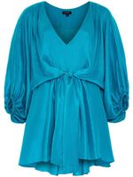 AZEEZA robe mi-longue Johanna en soie - Bleu - thumbnail