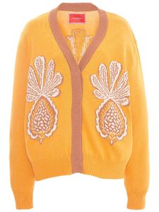 La DoubleJ cardigan à imprimé graphique - Orange