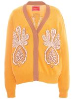 La DoubleJ cardigan à imprimé graphique - Orange