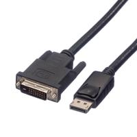 ROLINE DisplayPort Kabel DP Male - DVI Male (24+1), LSOH, zwart, 2 m - thumbnail