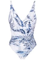 Lygia & Nanny maillot de bain à imprimé palmier - Bleu