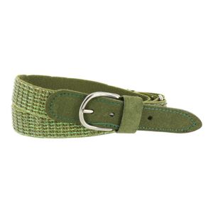 Oxxy elastische verstelbare riem glitter olive green Maat