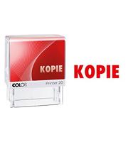 Colop 100671 tekststempel Printer 20 met tekst KOPIE afdruk, rood, in blisterverpakking