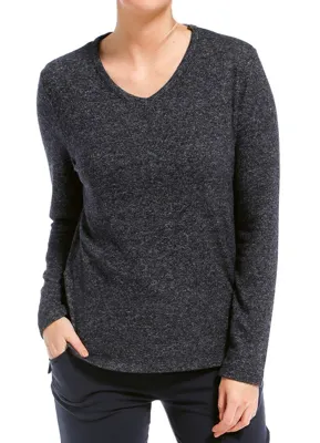 24/7 pyjama shirt dames - Lange mouw - Dark Blue - XS - Blauw - XS - XS - XS