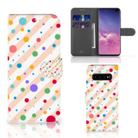 Samsung Galaxy S10 Plus Telefoon Hoesje Dots - thumbnail