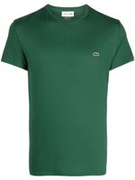 Lacoste t-shirt en coton à patch logo - Vert