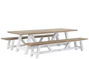 Lifestyle Florence teak picknick tuinset 3-delig