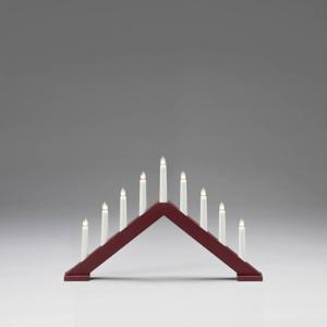 Konstsmide 3984-525 Kerstboog Pyramide Warmwit Gloeilamp Donkerrood