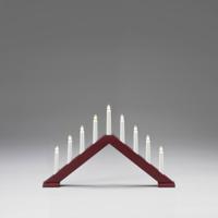 Konstsmide 3984-525 Kerstboog Pyramide Warmwit Gloeilamp Donkerrood