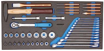 Gedore 1110 CTB3-01 Gereedschapsassortiment in CT-module 43-delig