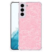 Samsung Galaxy S22 Case White Flowers