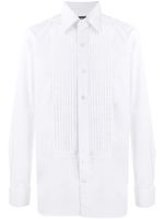 TOM FORD chemise à plastron plissé - Blanc - thumbnail