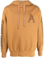 Aries hoodie à logo imprimé - Marron