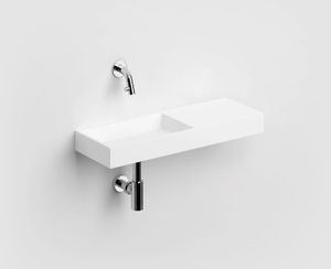 Clou Mini Wash Me fontein solid surface rechts 56cm wit mat