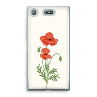 Red poppy: Sony Xperia XZ1 Compact Transparant Hoesje