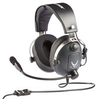 Thrustmaster T.Flight U.S. Air Force Edition-DTS Over Ear headset Gamen Kabel Stereo Grijs Headset, Volumeregeling, Microfoon uitschakelbaar (mute)