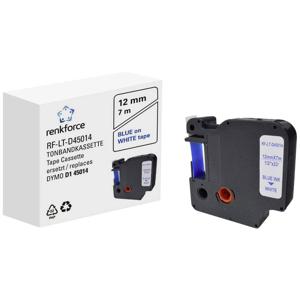 Labeltape Renkforce RF-LT-D45014 Compatibel vervangt DYMO D1 - 45014 12 mm Tapekleur: Wit Tekstkleur: Blauw 7 m