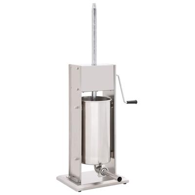 vidaXL Worstenvuller handmatig 15 L roestvrij staal zilverkleurig vidaXL Worstenvuller handmatig 15 L roestvrij staal zilverkleurig