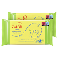 Zwitsal Billendoekjes Lotion 2 x 65 stuks bij Jumbo