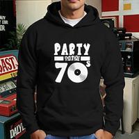 retro vintage hoodie katoenmix Jaren 70 80 90 voor heren volwassenen hot stamping feest Casual Dagelijks Lightinthebox